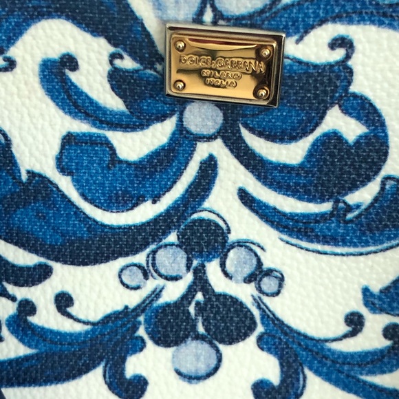 SOLDDolce&Gabbana tote bag Majolica print leather - Picture 2 of 6